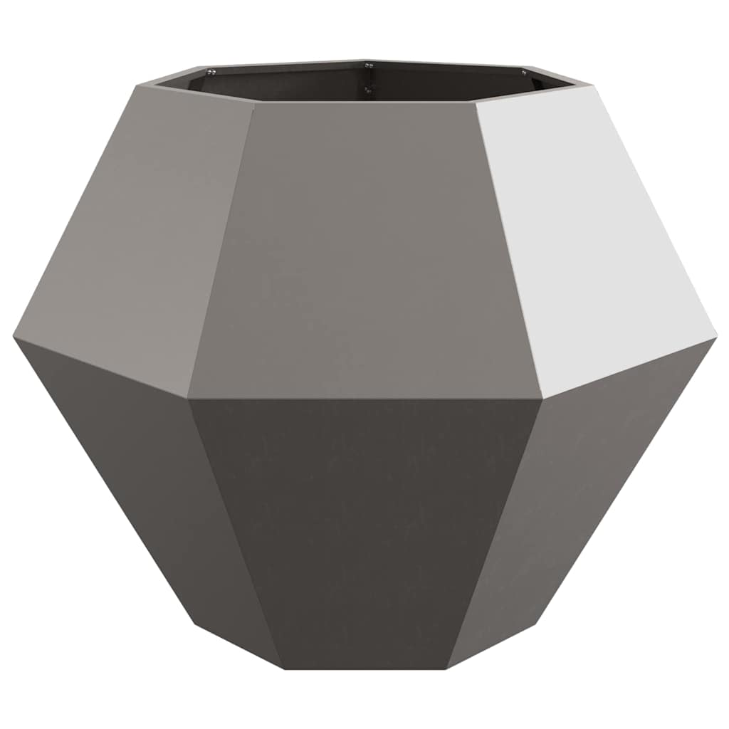 vidaXL Γλάστρα 2 pcs Σκ rusty 100 x 100 x 80 εκ