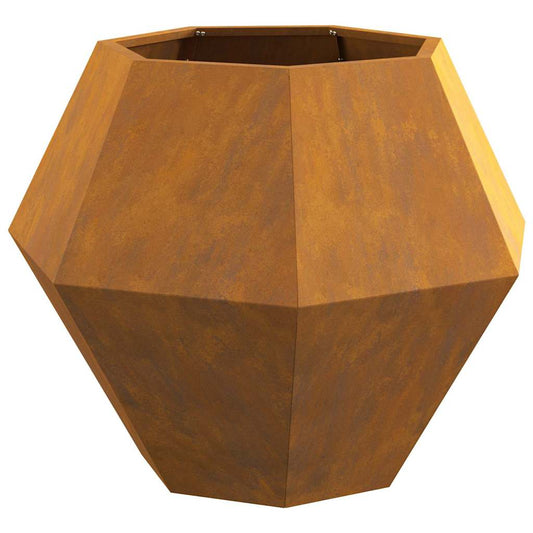 vidaXL Γλάστρα Σκ rusty 75 x 75 x 60 εκ Ατσάλι Σκληρυθέν στον Αέρα