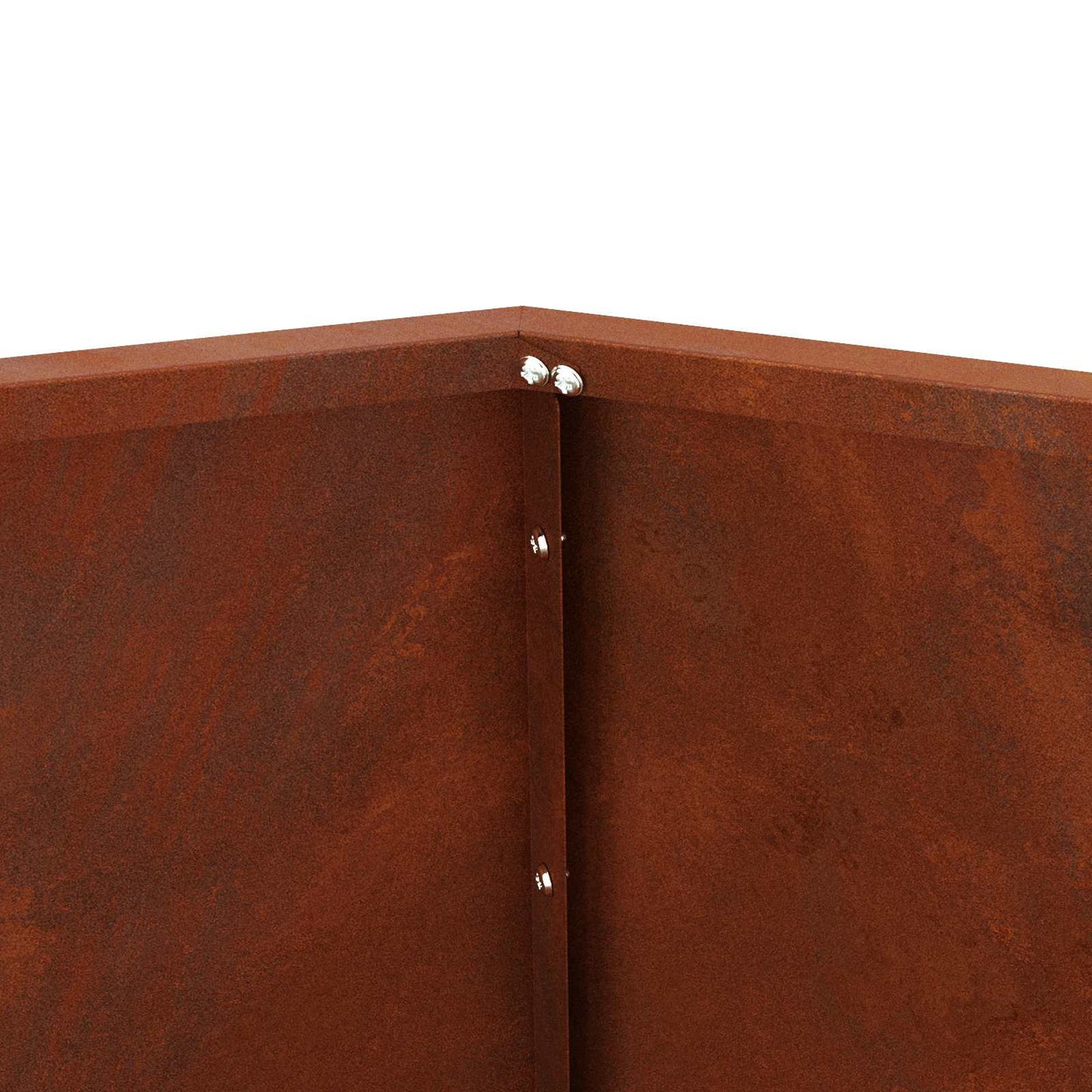 vidaXL Γλάστρα 2 pcs Σκ rusty 75 x 75 x 60 εκ