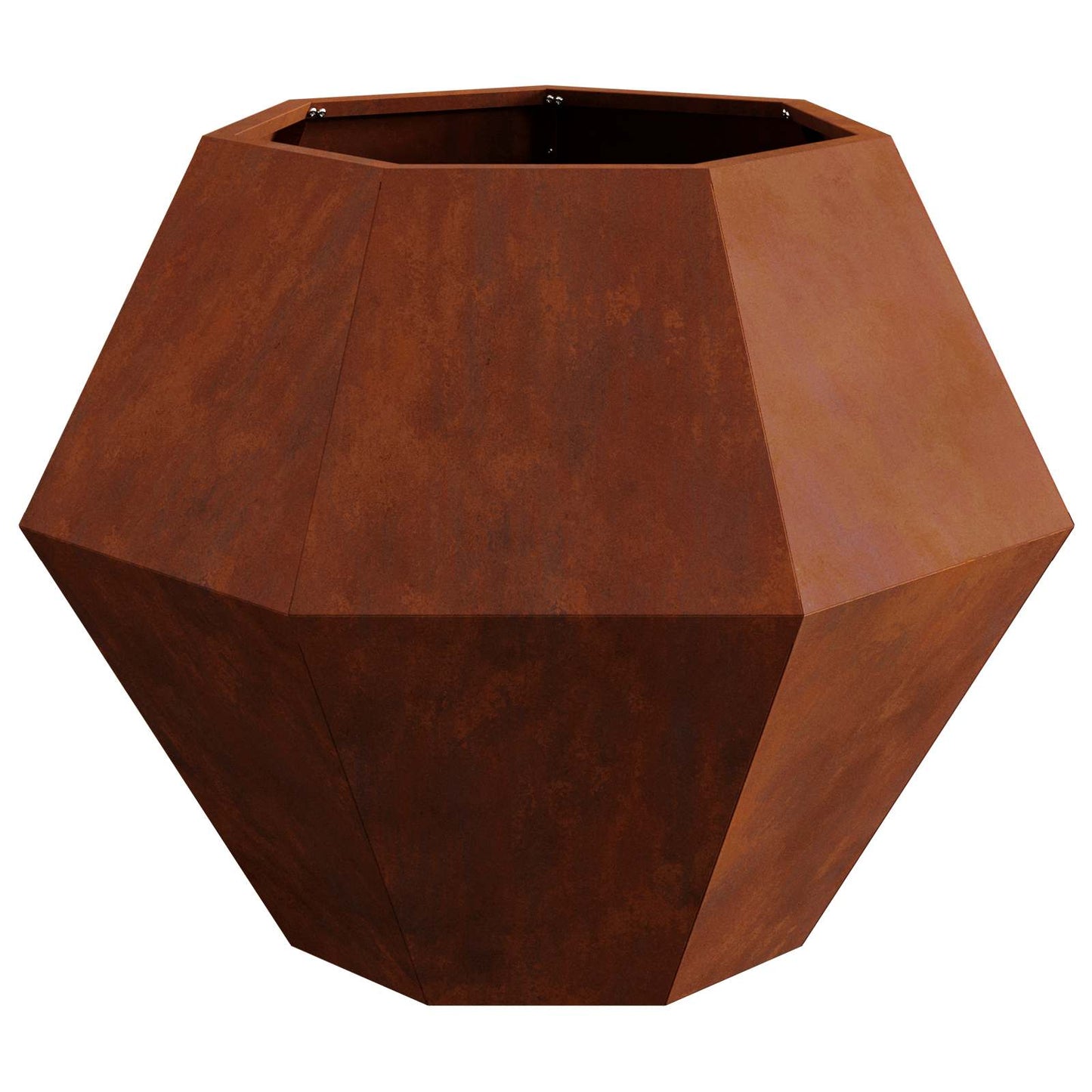 vidaXL Γλάστρα 2 pcs Σκ rusty 75 x 75 x 60 εκ