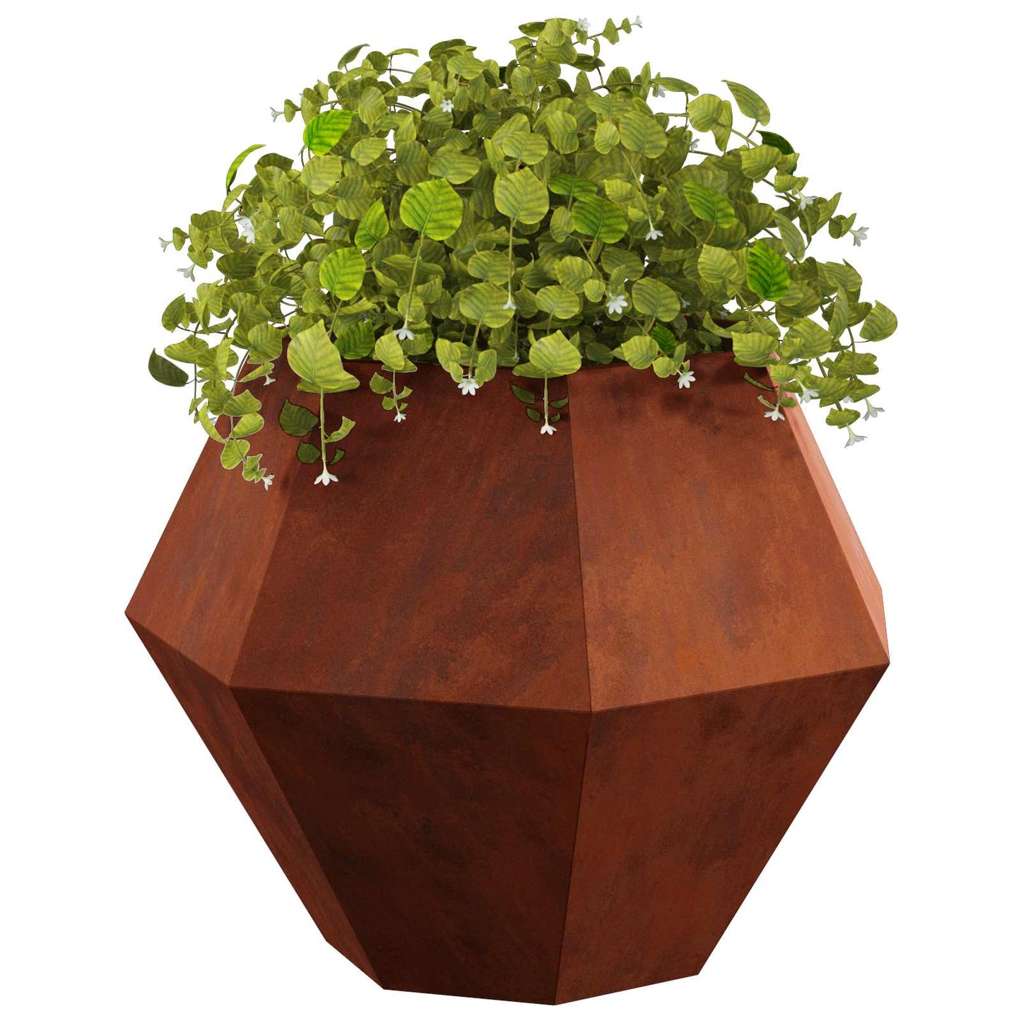 vidaXL Γλάστρα 2 pcs Σκ rusty 75 x 75 x 60 εκ