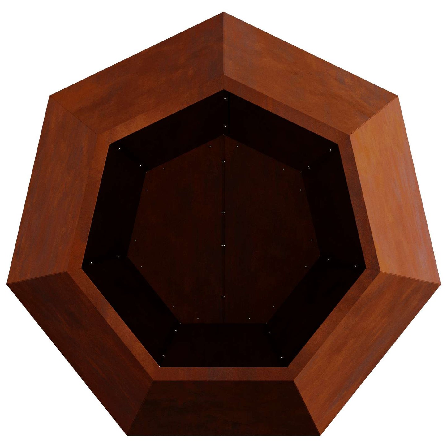 vidaXL Γλάστρα 2 pcs Σκ rusty 75 x 75 x 60 εκ