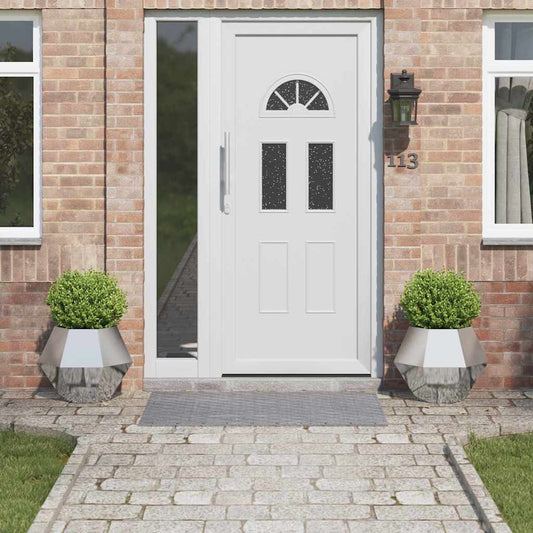 vidaXL Γλάστρα 2 pcs Ασημί 50 x 50 x 40 cm Επικαλυμμένος Χάλυβας