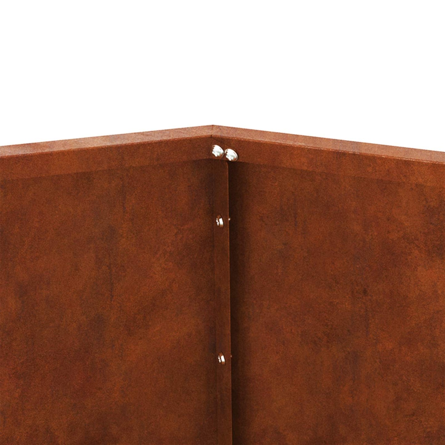 vidaXL Γλάστρα Σκ rusty 50 x 50 x 40 cm Ατσάλι Σκληρυθέν στον Αέρα