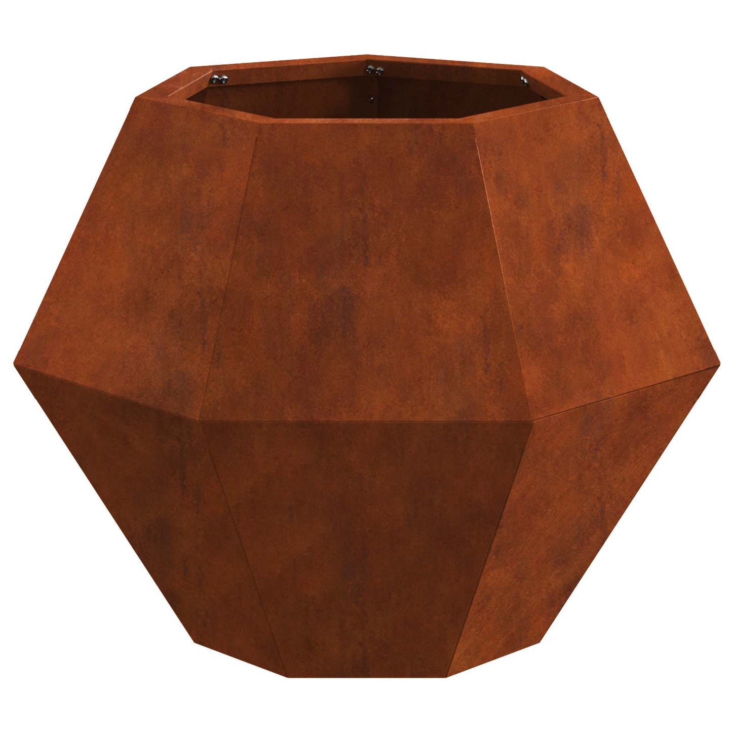 vidaXL Γλάστρα Σκ rusty 50 x 50 x 40 cm Ατσάλι Σκληρυθέν στον Αέρα