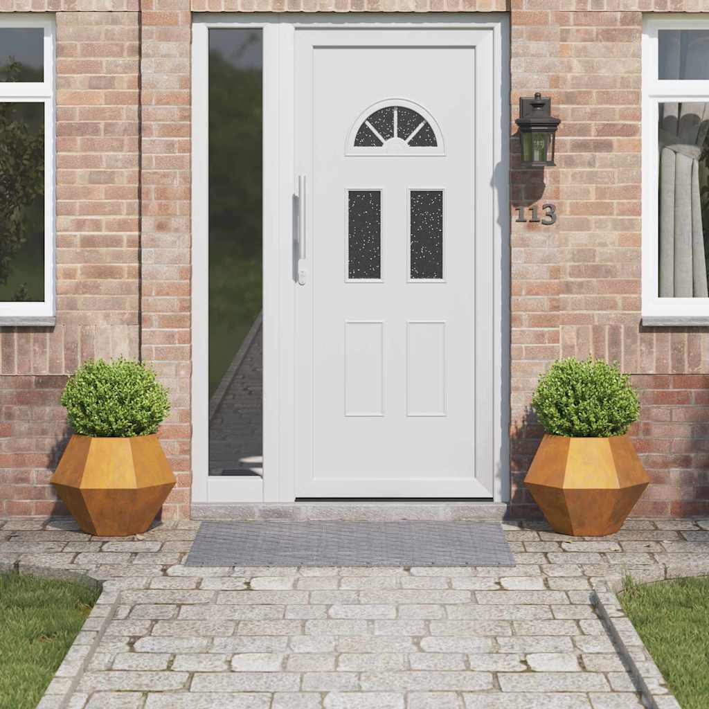 vidaXL Γλάστρα 2 pcs Σκ rusty 50 x 50 x 40 cm