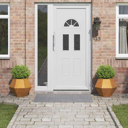 vidaXL Γλάστρα 2 pcs Σκ rusty 50 x 50 x 40 cm