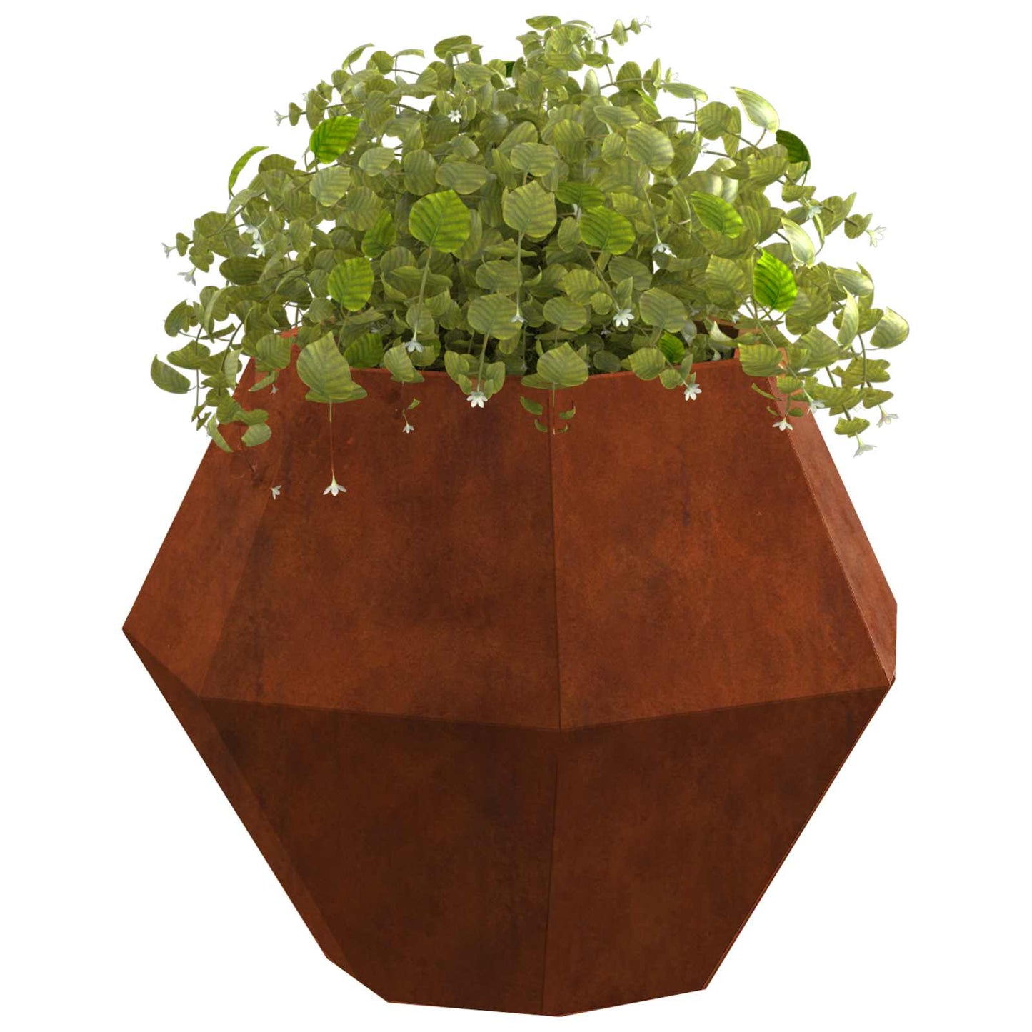vidaXL Γλάστρα 2 pcs Σκ rusty 50 x 50 x 40 cm