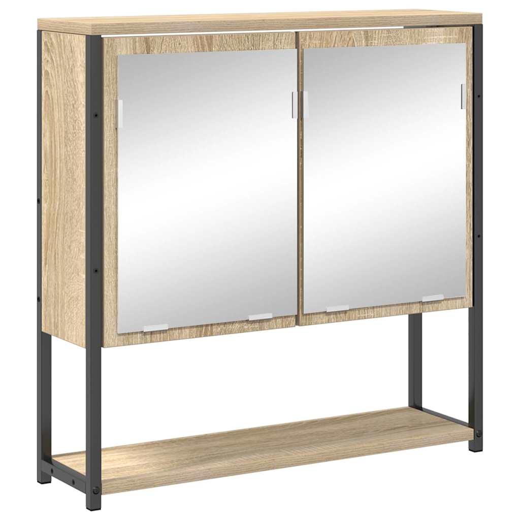 vidaXL Σετ Επίπλων Μπάνιου Άλλο 3 pcs Sonoma Δρυς 33 x 33 x 185.5 εκ