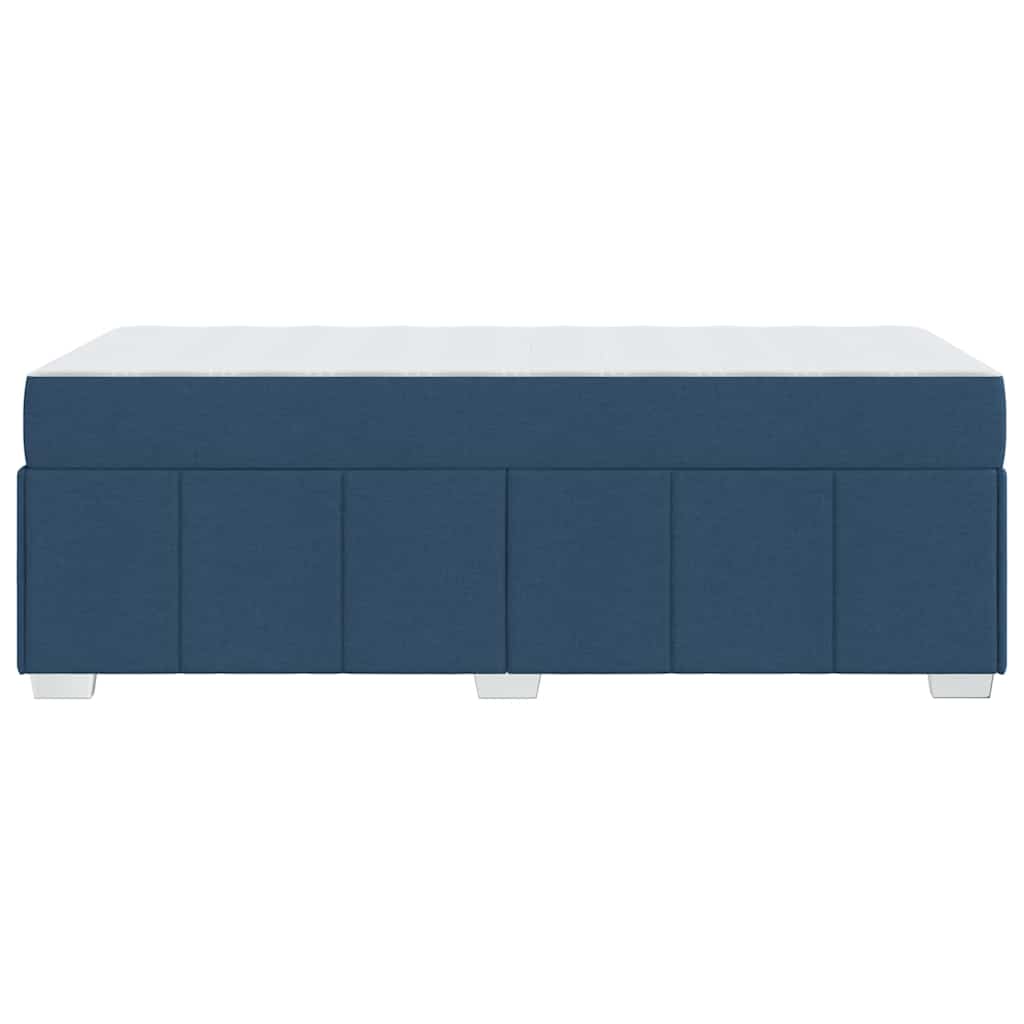vidaXL Σκελετός Κρεβατιού με στρώμα Μπλε 100 x 200 cm ύφασμα