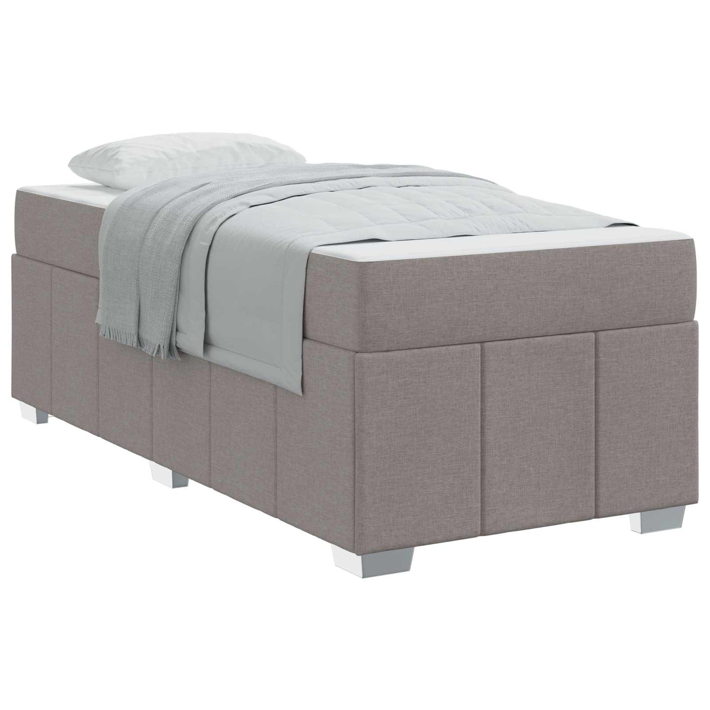 vidaXL Σκελετός Κρεβατιού Taupe 120 x 190 cm ύφασμα