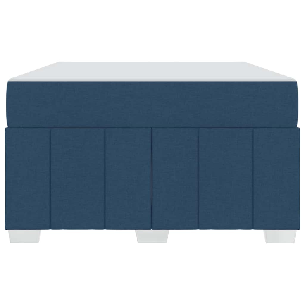 vidaXL Σκελετός Κρεβατιού με στρώμα Μπλε 120 x 200 cm ύφασμα