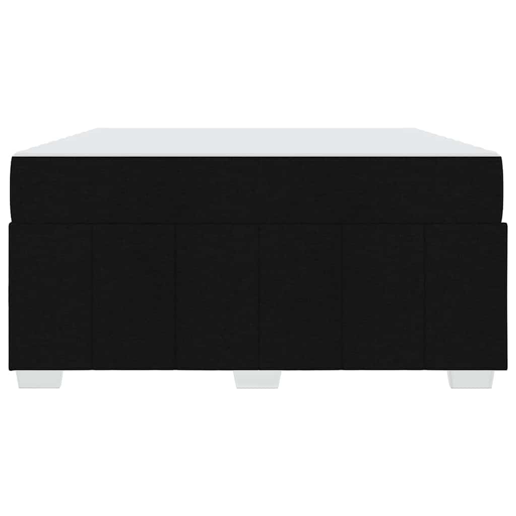 vidaXL Σκελετός Κρεβατιού με στρώμα Μαύρο 140 x 200 cm ύφασμα