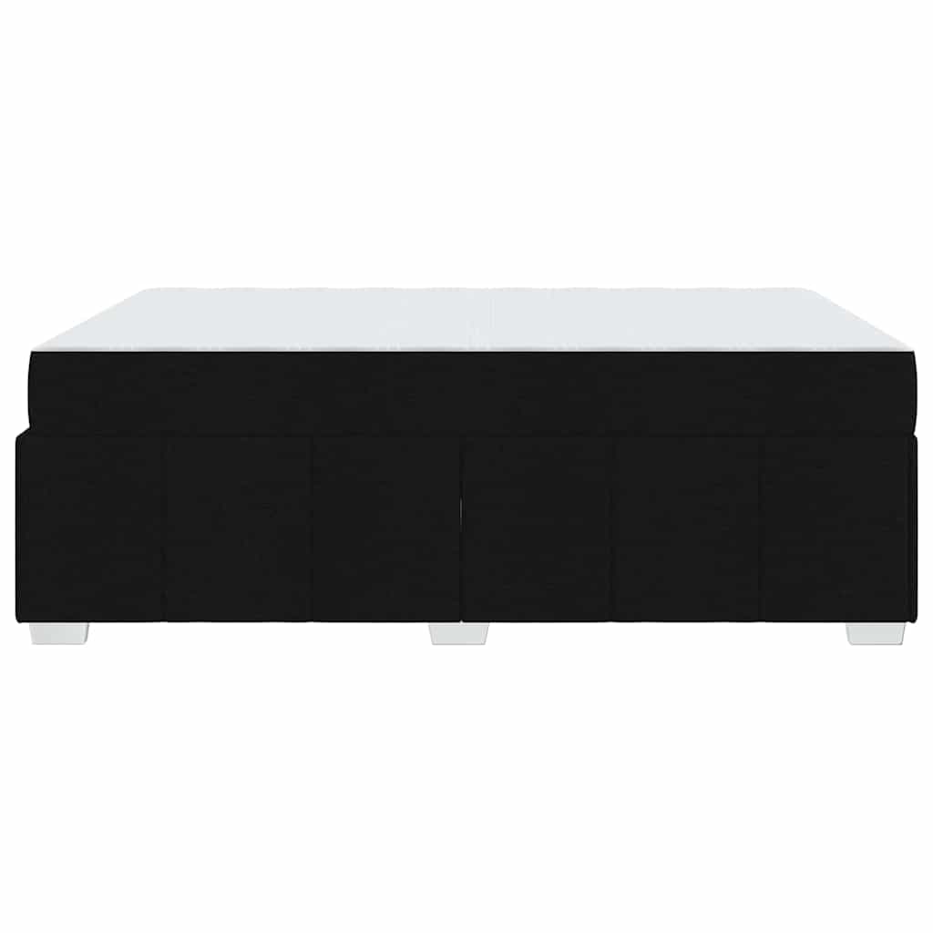 vidaXL Σκελετός Κρεβατιού με στρώμα Μαύρο 140 x 200 cm ύφασμα