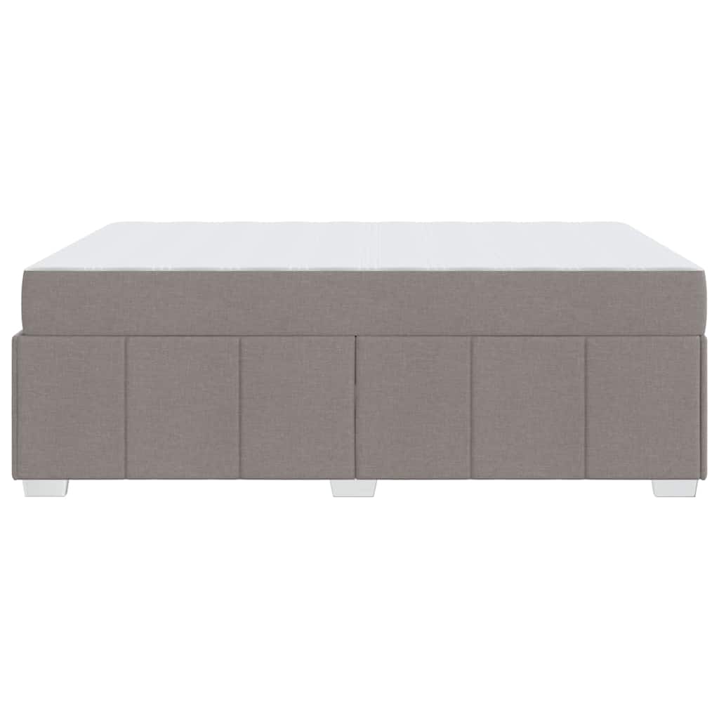 vidaXL Σκελετός Κρεβατιού με στρώμα Taupe 140 x 200 cm ύφασμα