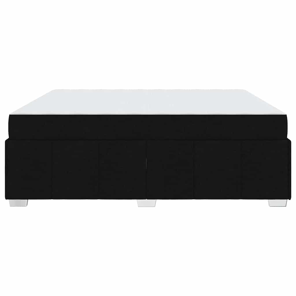 vidaXL Σκελετός Κρεβατιού με στρώμα Μαύρο 180 x 200 cm ύφασμα