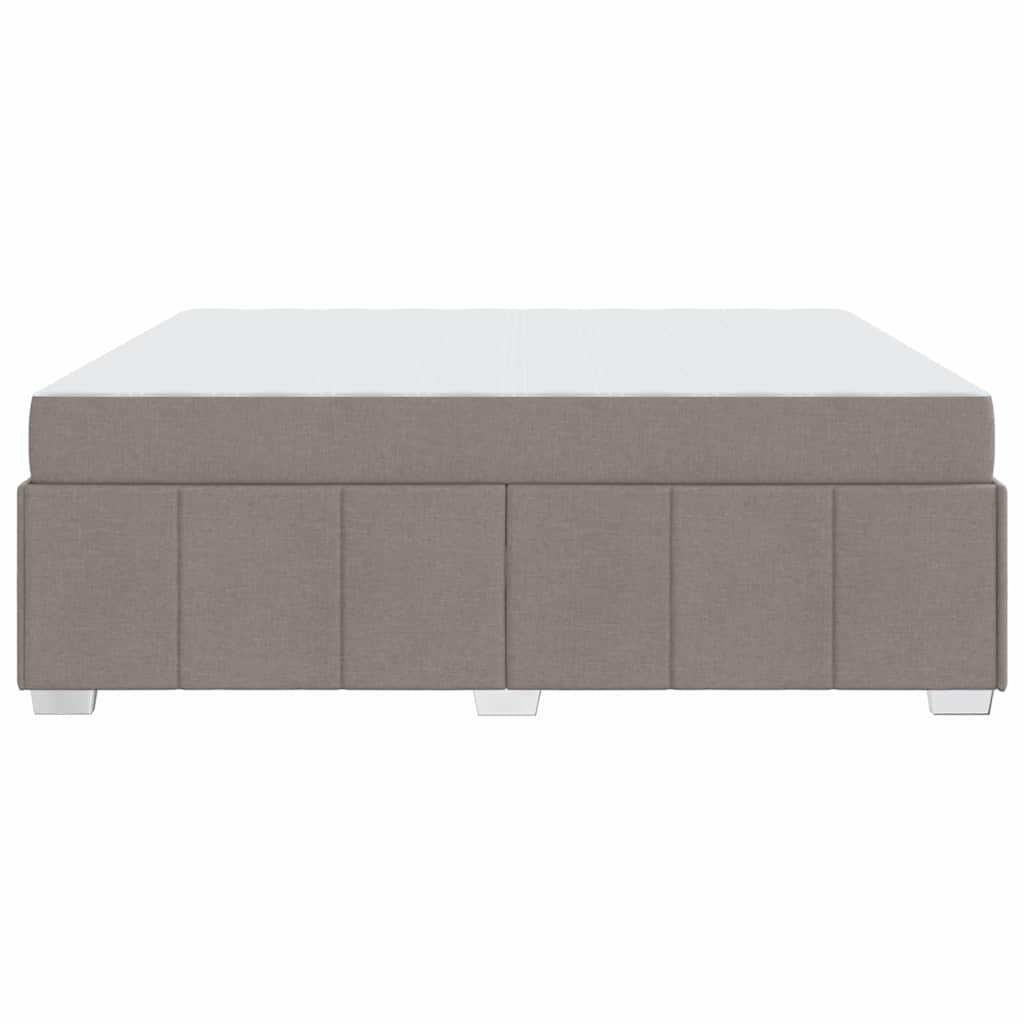 vidaXL Σκελετός Κρεβατιού με στρώμα Taupe 180 x 200 cm ύφασμα