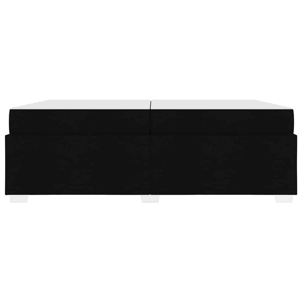 vidaXL Σκελετός Κρεβατιού με στρώμα Μαύρο 200 x 200 cm ύφασμα