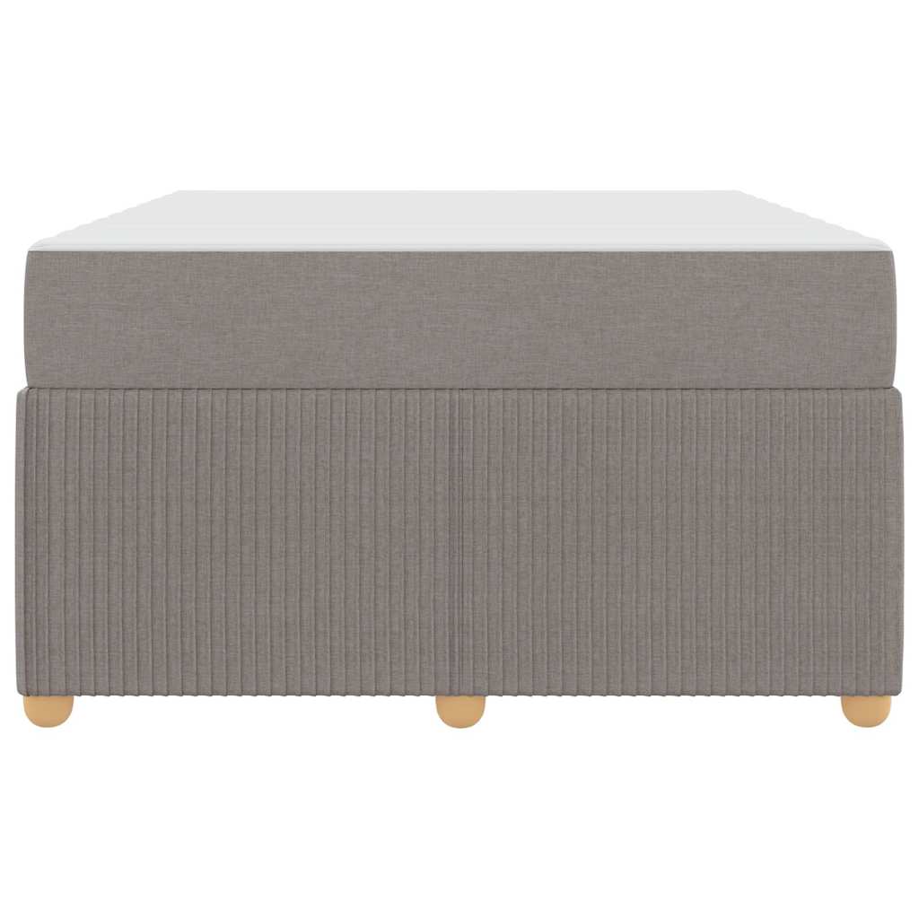 vidaXL Σκελετός Κρεβατιού με στρώμα Taupe 120 x 200 cm ύφασμα