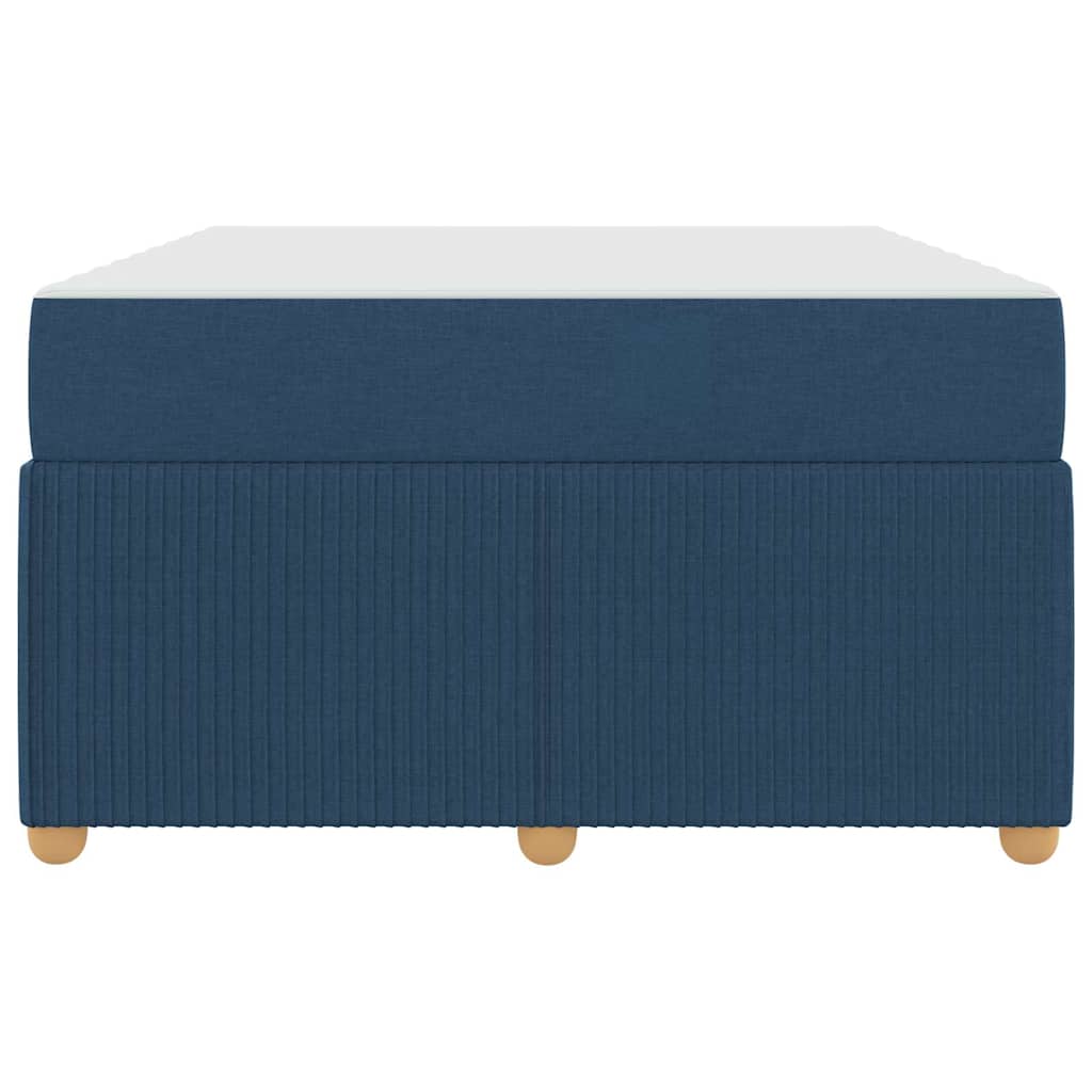 vidaXL Σκελετός Κρεβατιού με στρώμα Μπλε 120 x 200 cm ύφασμα