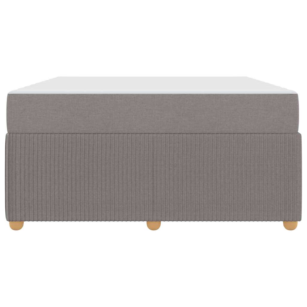 vidaXL Σκελετός Κρεβατιού με στρώμα Taupe 140 x 200 cm ύφασμα