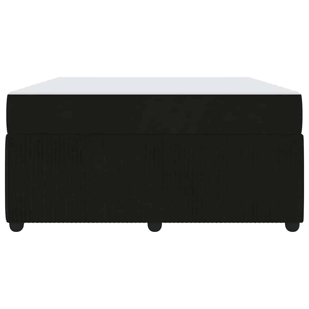 vidaXL Σκελετός Κρεβατιού με στρώμα Μαύρο 160 x 200 cm ύφασμα