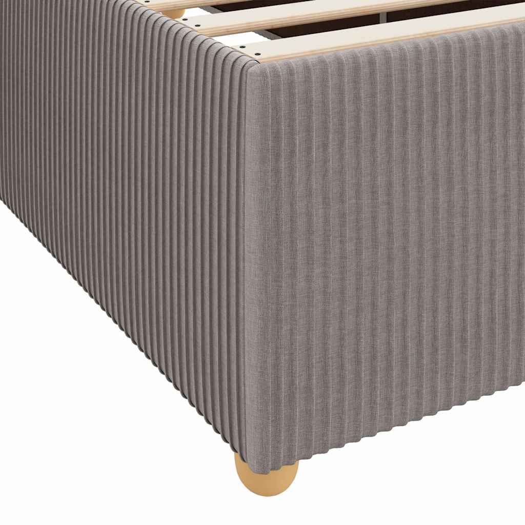 vidaXL Σκελετός Κρεβατιού με στρώμα Taupe 180 x 200 cm ύφασμα