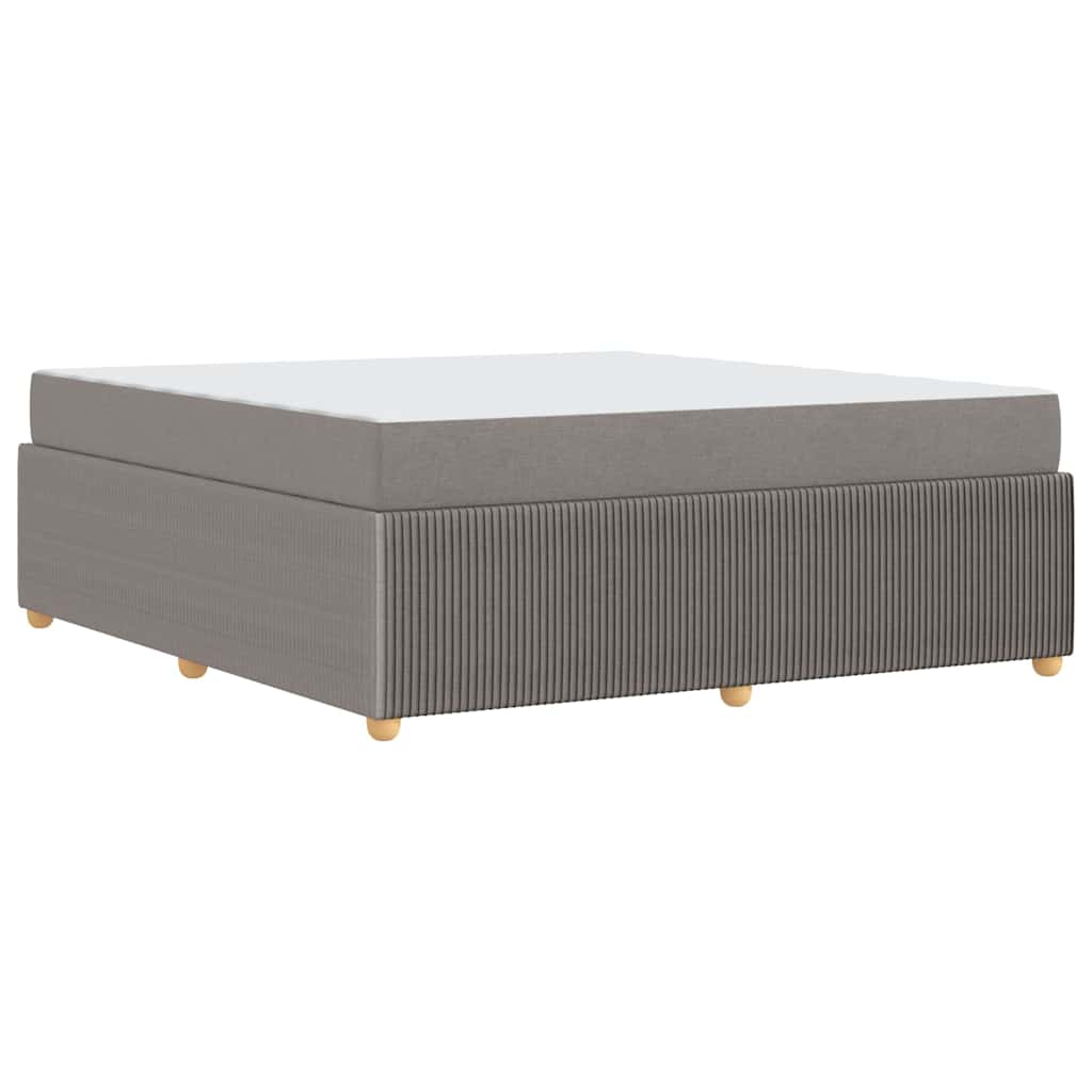 vidaXL Σκελετός Κρεβατιού με στρώμα Taupe 180 x 200 cm ύφασμα