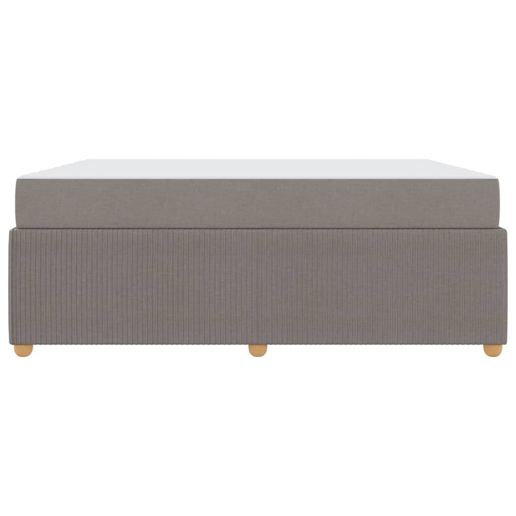 vidaXL Σκελετός Κρεβατιού με στρώμα Taupe 180 x 200 cm ύφασμα
