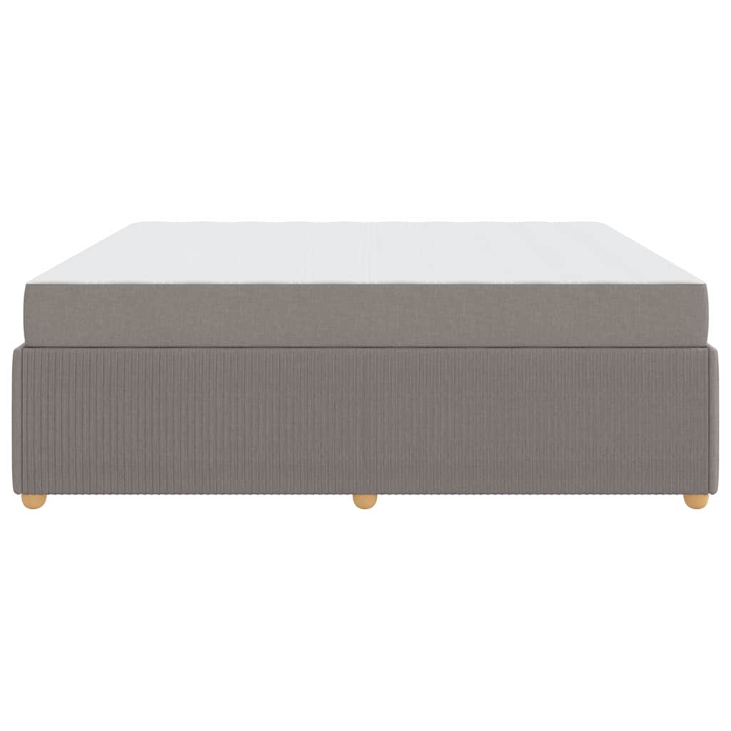 vidaXL Σκελετός Κρεβατιού με στρώμα Taupe 180 x 200 cm ύφασμα