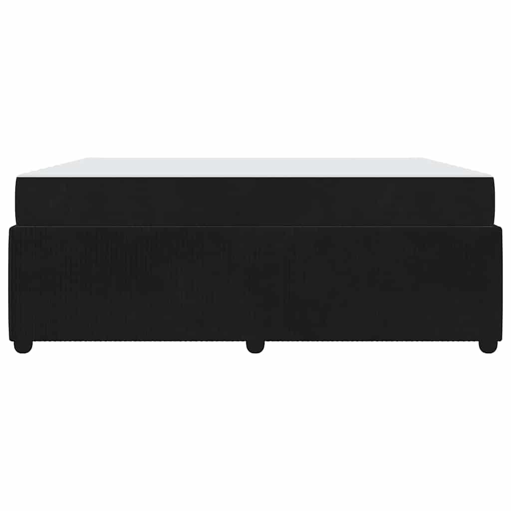 vidaXL Σκελετός Κρεβατιού με στρώμα Μαύρο 180 x 200 cm ύφασμα