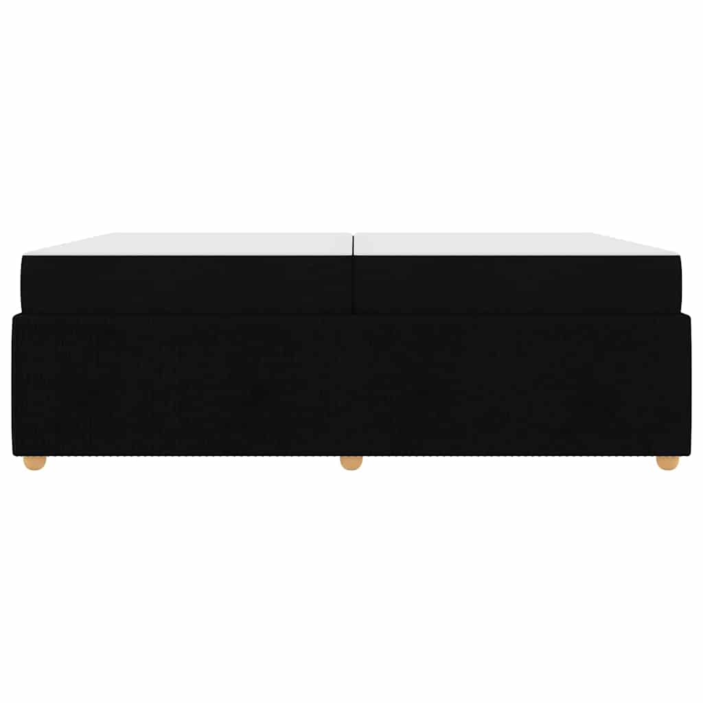 vidaXL Σκελετός Κρεβατιού με στρώμα Μαύρο 200 x 200 cm ύφασμα