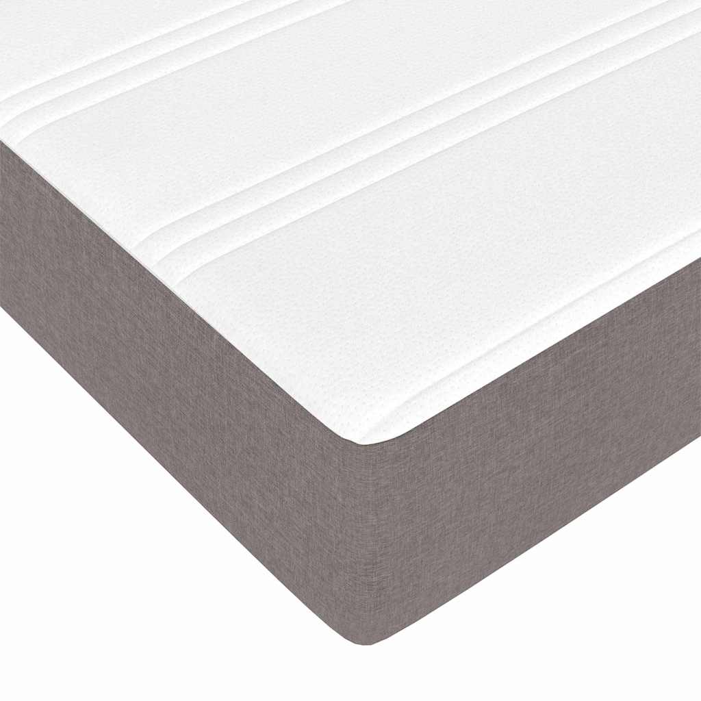vidaXL Κρεβάτι με ελατήρια με στρώμα Taupe 80 x 200 cm ύφασμα