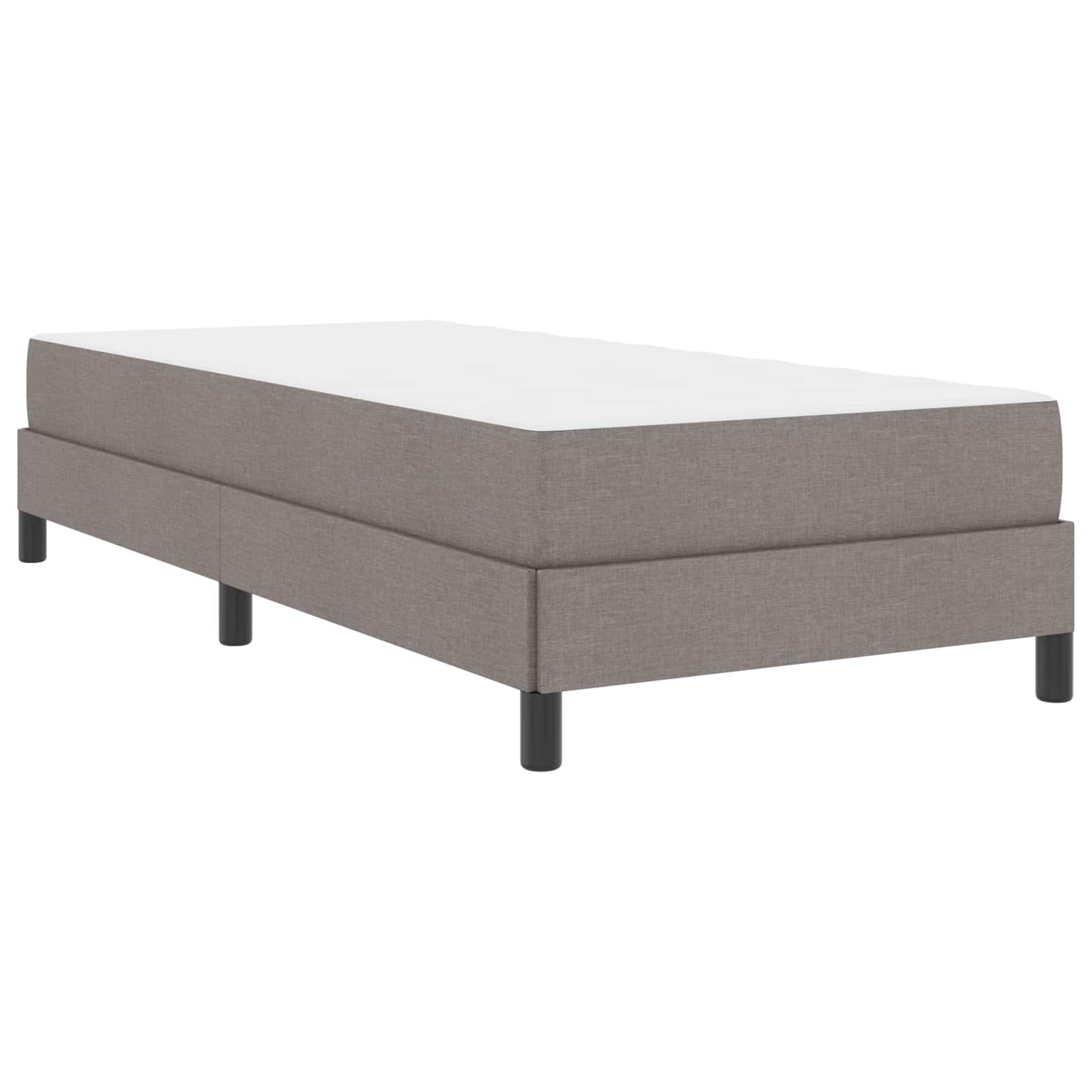 vidaXL Κρεβάτι με ελατήρια με στρώμα Taupe 80 x 200 cm ύφασμα