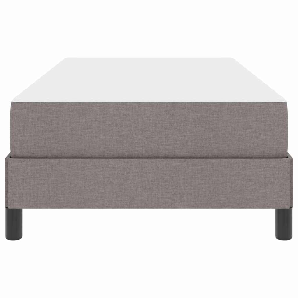 vidaXL Κρεβάτι με ελατήρια με στρώμα Taupe 80 x 200 cm ύφασμα