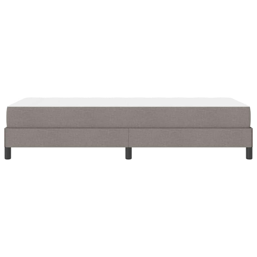 vidaXL Κρεβάτι με ελατήρια με στρώμα Taupe 90 x 190 cm ύφασμα
