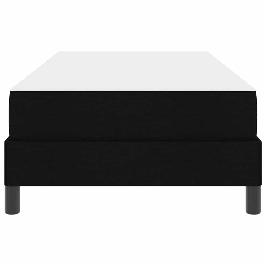 vidaXL Κρεβάτι με ελατήρια με στρώμα Μαύρο 90 x 200 cm ύφασμα