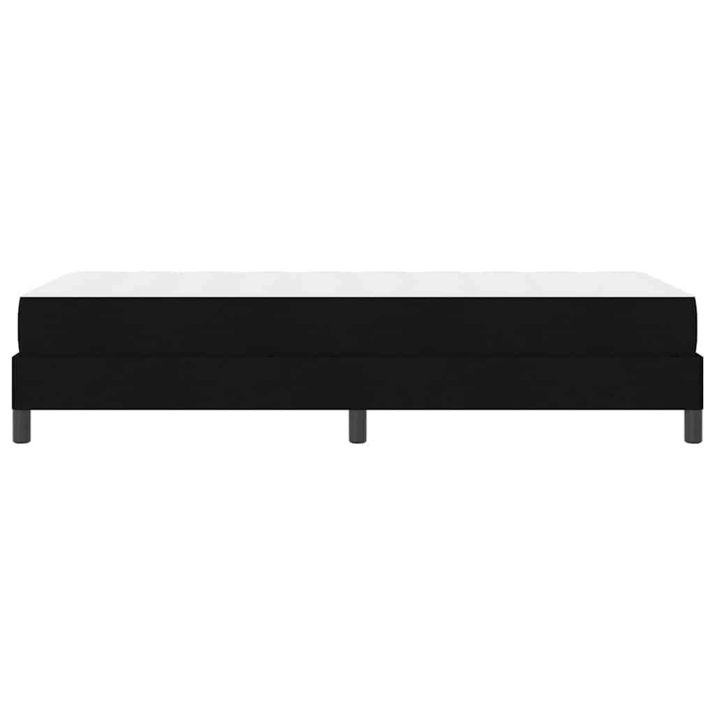vidaXL Κρεβάτι με ελατήρια με στρώμα Μαύρο 90 x 200 cm ύφασμα