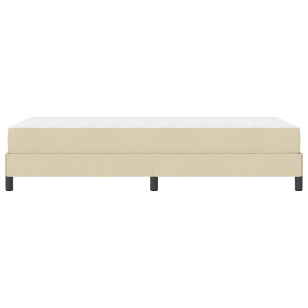 vidaXL Κρεβάτι με ελατήρια με στρώμα Κρεμ 100 x 200 cm ύφασμα