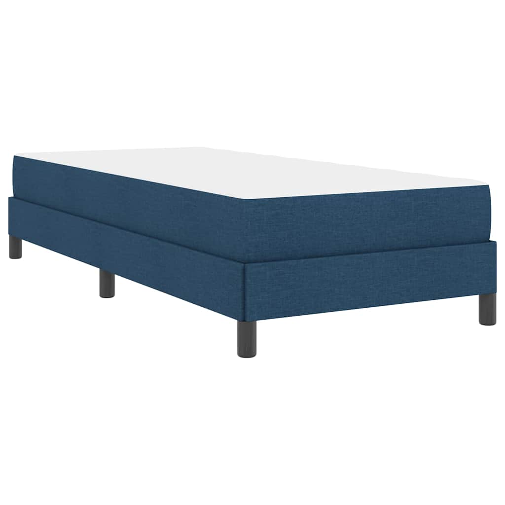 vidaXL Κρεβάτι με ελατήρια με στρώμα Μπλε 100 x 200 cm ύφασμα