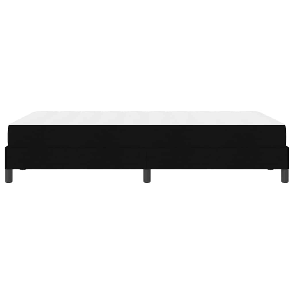 vidaXL Κρεβάτι με ελατήρια με στρώμα Μαύρο 120 x 190 cm ύφασμα