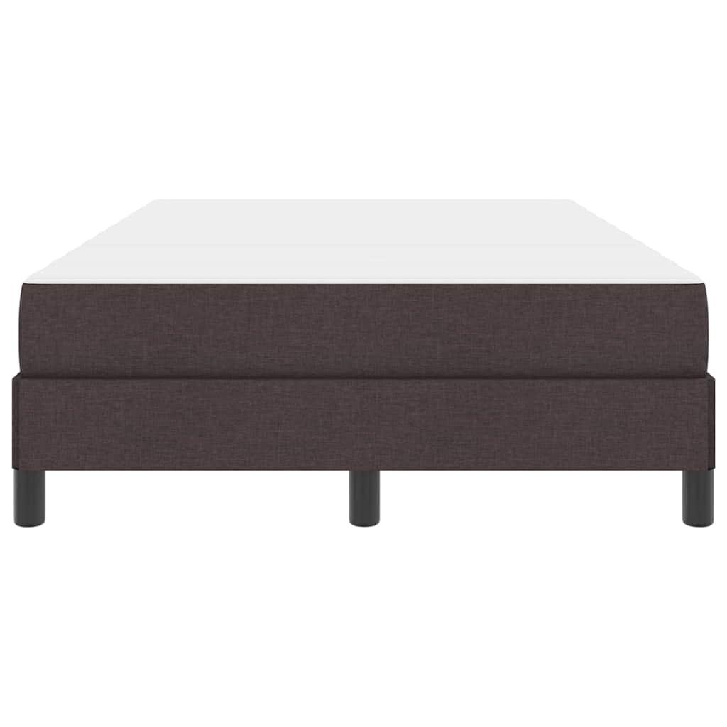 vidaXL Κρεβάτι με ελατήρια Σκούρο Καφέ 120 x 190 cm ύφασμα