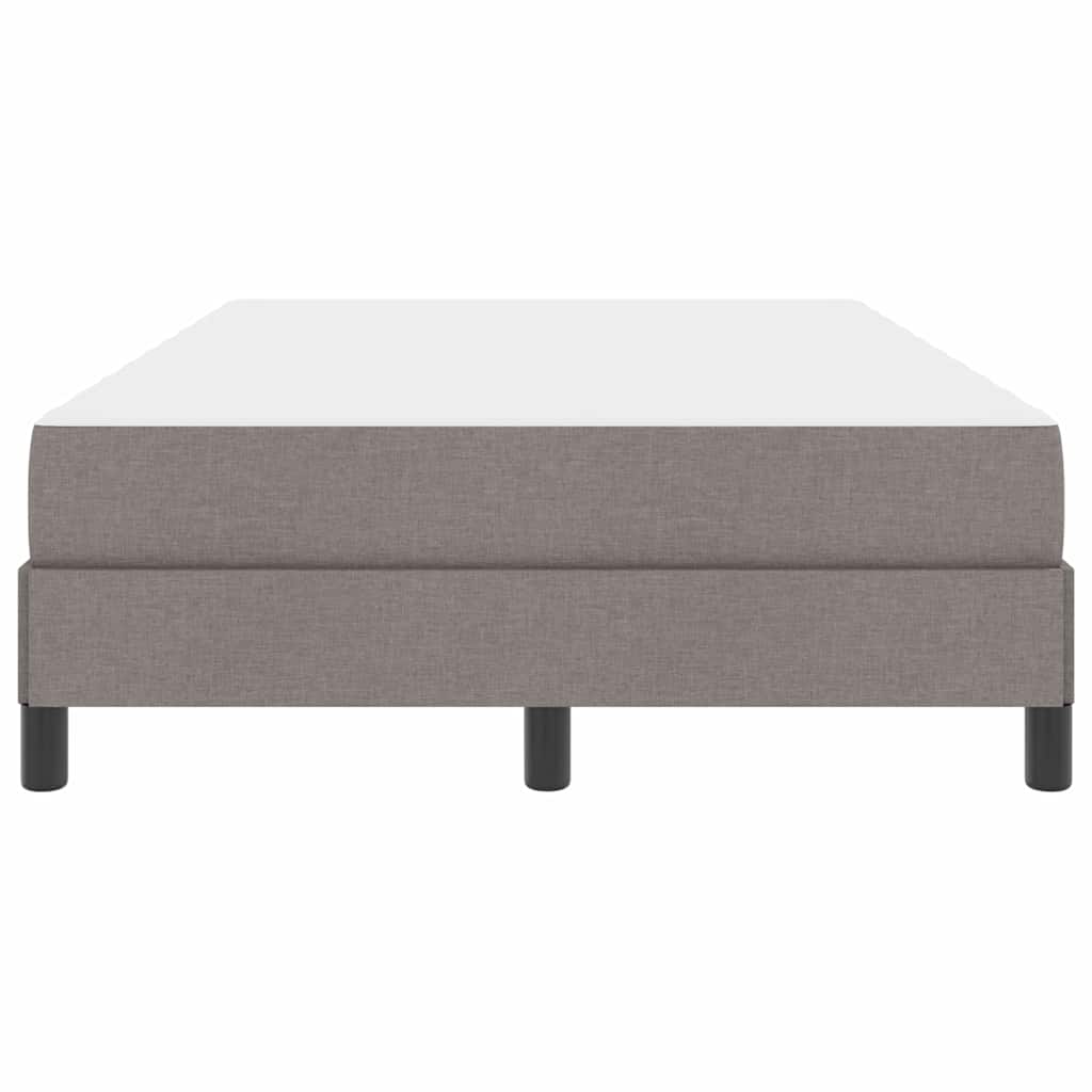 vidaXL Κρεβάτι με ελατήρια με στρώμα Taupe 120 x 200 cm ύφασμα