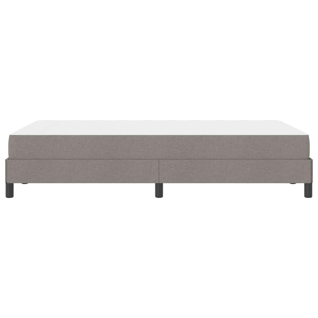 vidaXL Κρεβάτι με ελατήρια με στρώμα Taupe 120 x 200 cm ύφασμα