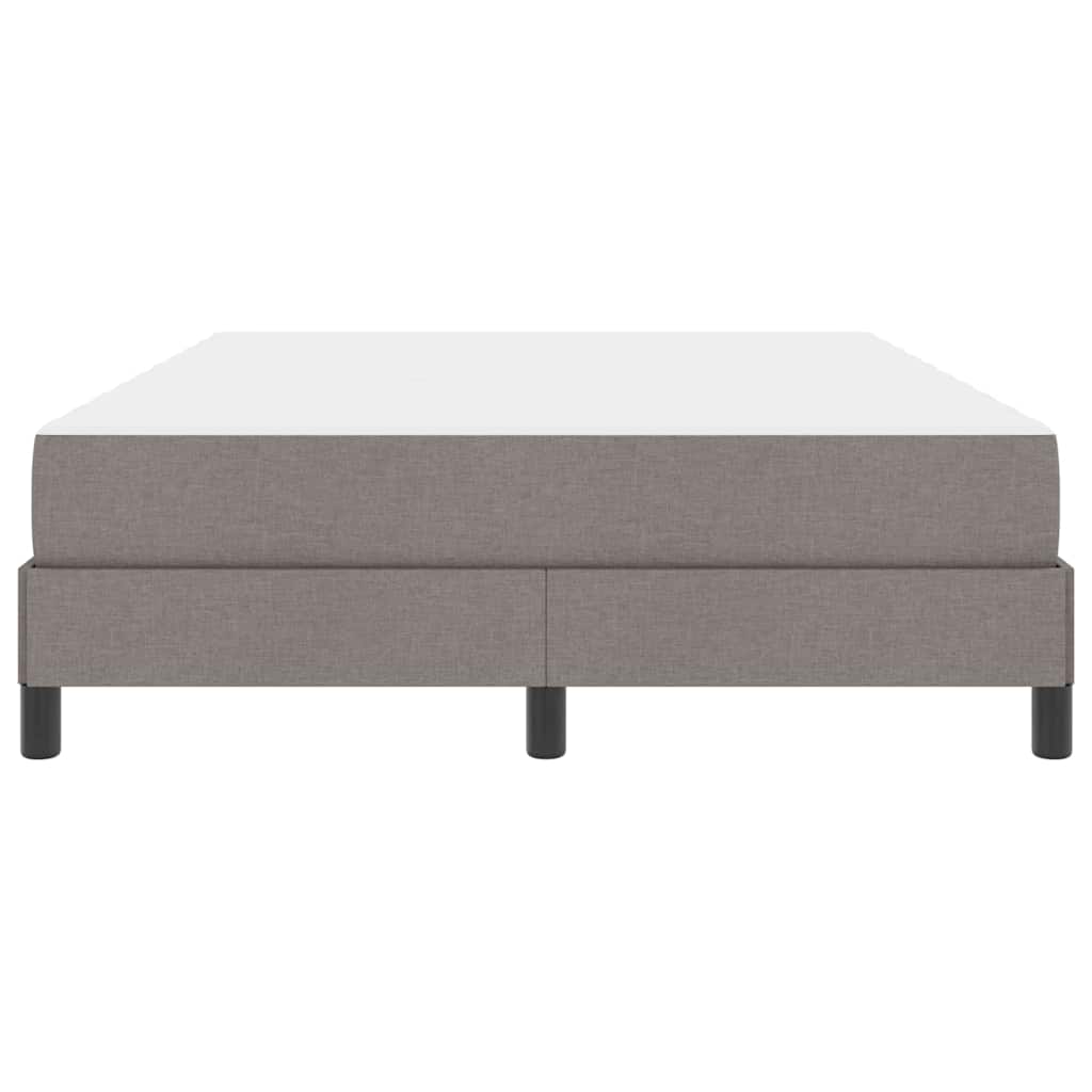 vidaXL Κρεβάτι με ελατήρια με στρώμα Taupe 140 x 200 cm ύφασμα