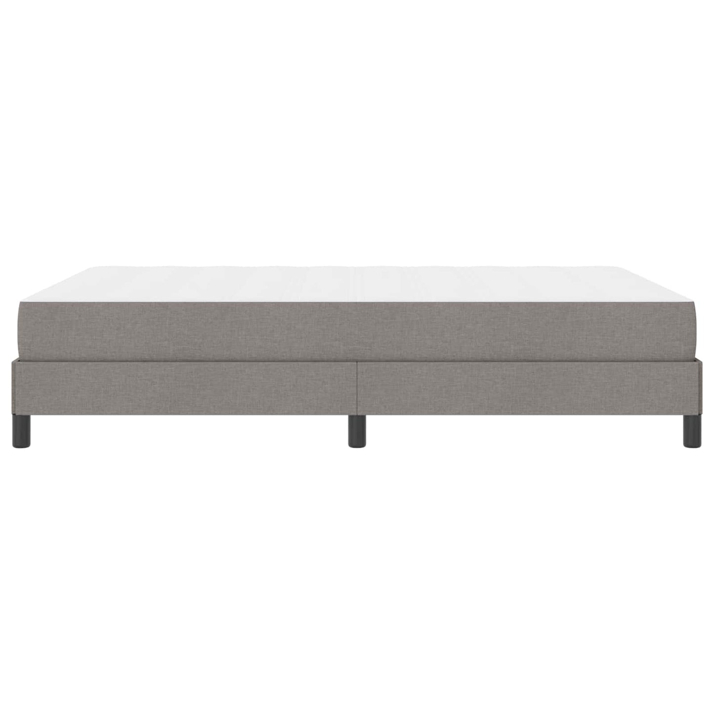 vidaXL Κρεβάτι με ελατήρια με στρώμα Taupe 160 x 200 cm ύφασμα