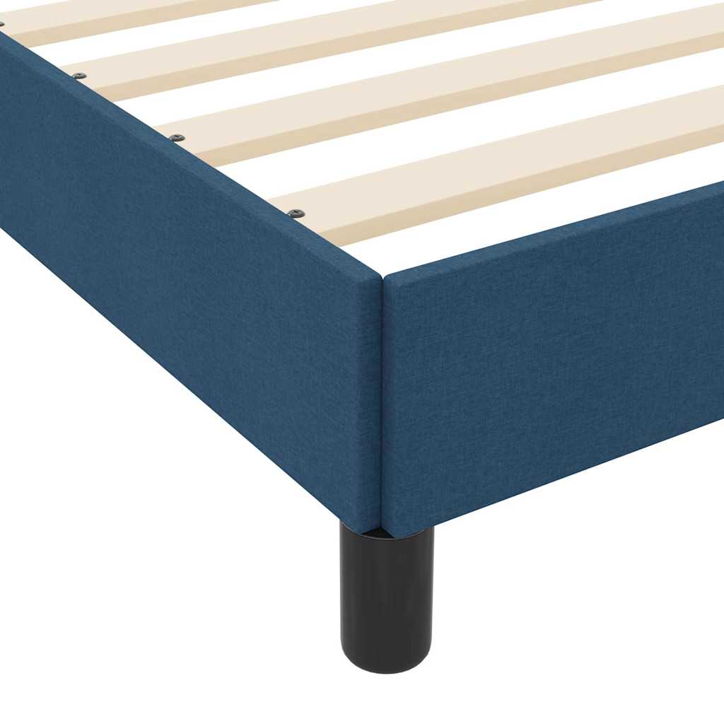 vidaXL Κρεβάτι με ελατήρια με στρώμα Μπλε 160 x 200 cm ύφασμα