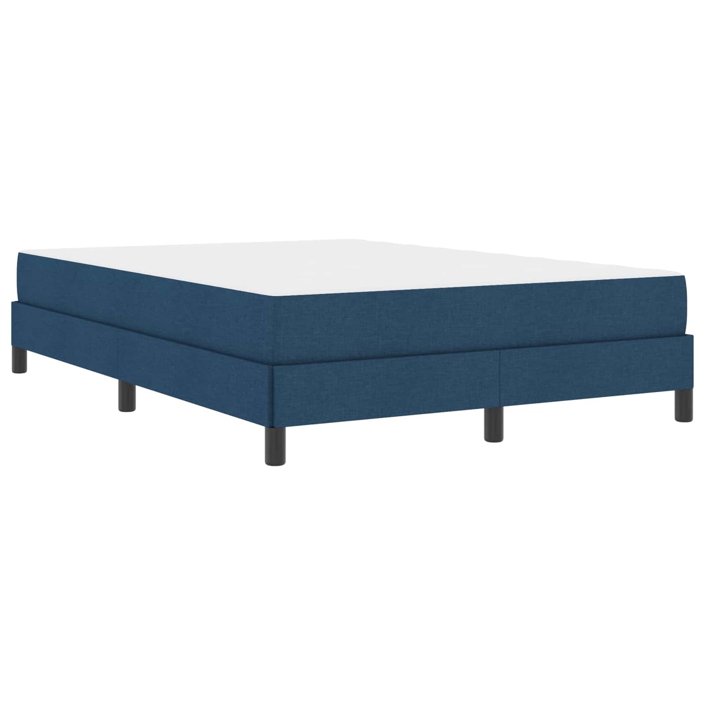 vidaXL Κρεβάτι με ελατήρια με στρώμα Μπλε 160 x 200 cm ύφασμα