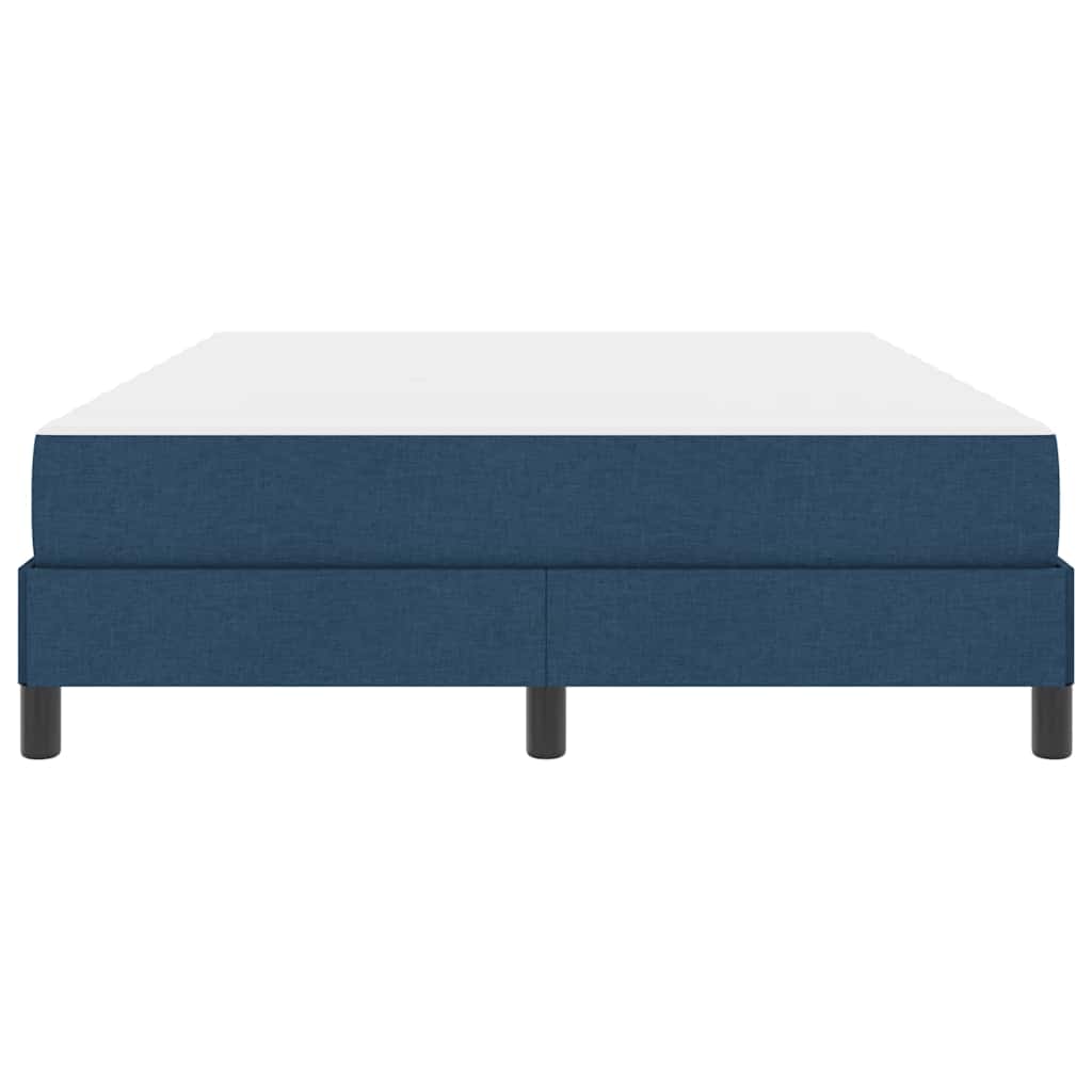 vidaXL Κρεβάτι με ελατήρια με στρώμα Μπλε 160 x 200 cm ύφασμα