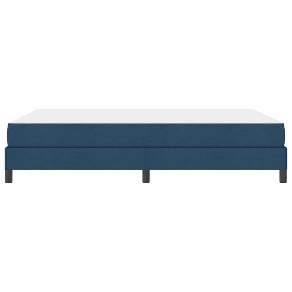 vidaXL Κρεβάτι με ελατήρια με στρώμα Μπλε 160 x 200 cm ύφασμα